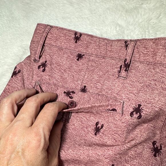 Trunks  red swim trunks size 32 crabs - Picture 7 of 10